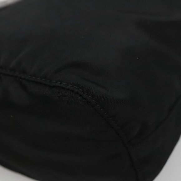 PRADA Pouch Nylon Black Silver Auth 132037 - Picture 14 of 16